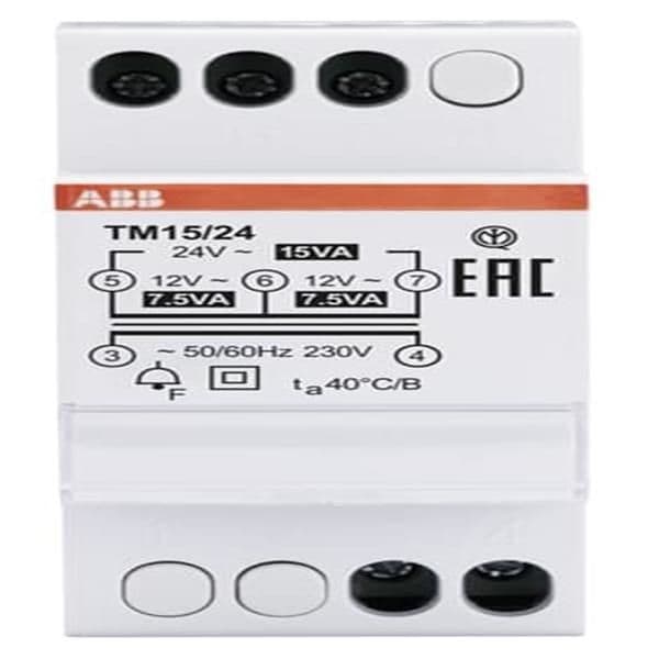 Safety bell transformer 12 - 24V, 15VA vue 1