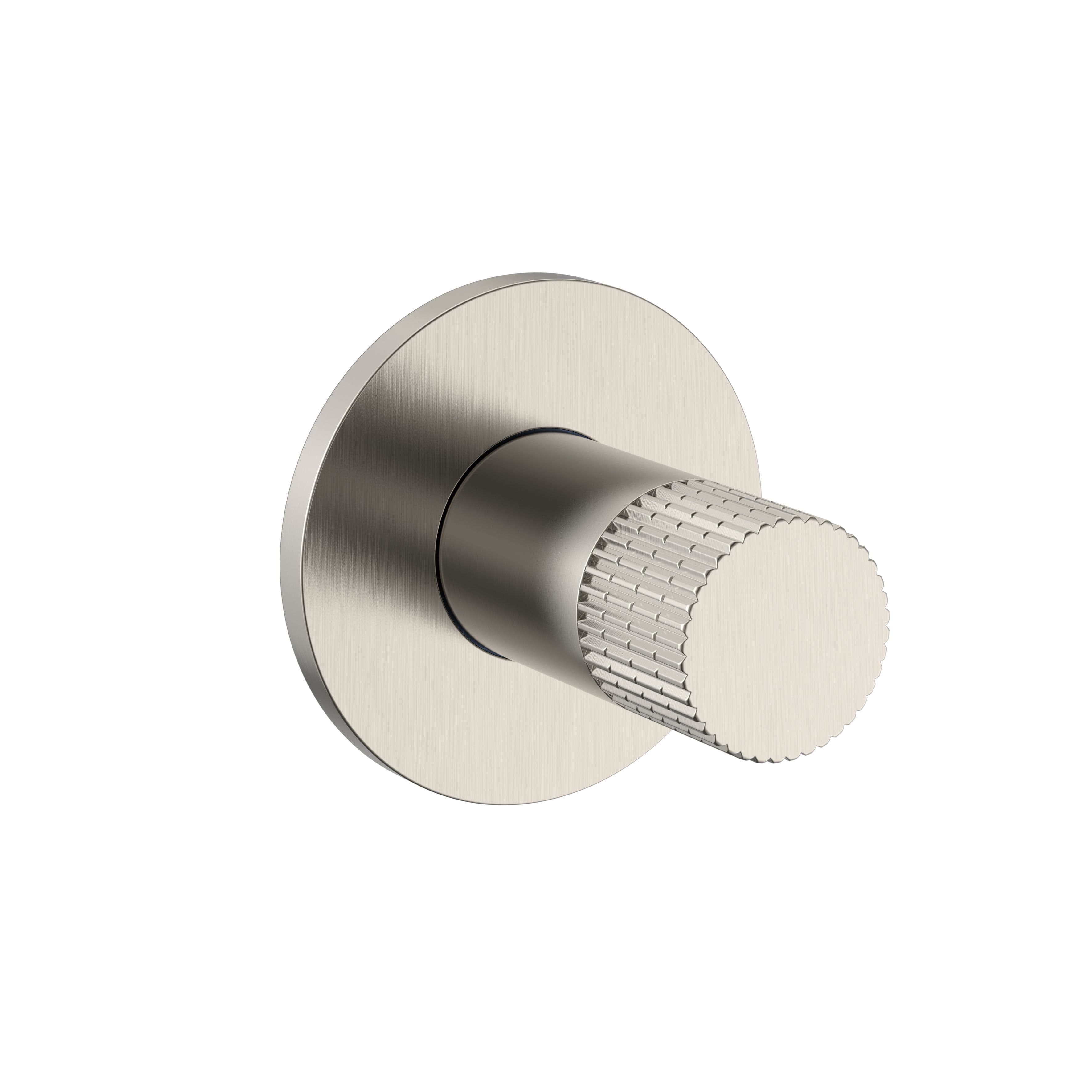 STRIA BIDETKRAAN - KOUD WATER - KNOP MET VERFIJNDE RIBBELSTRUCTUUR - GEBORSTELD RVS vue 1