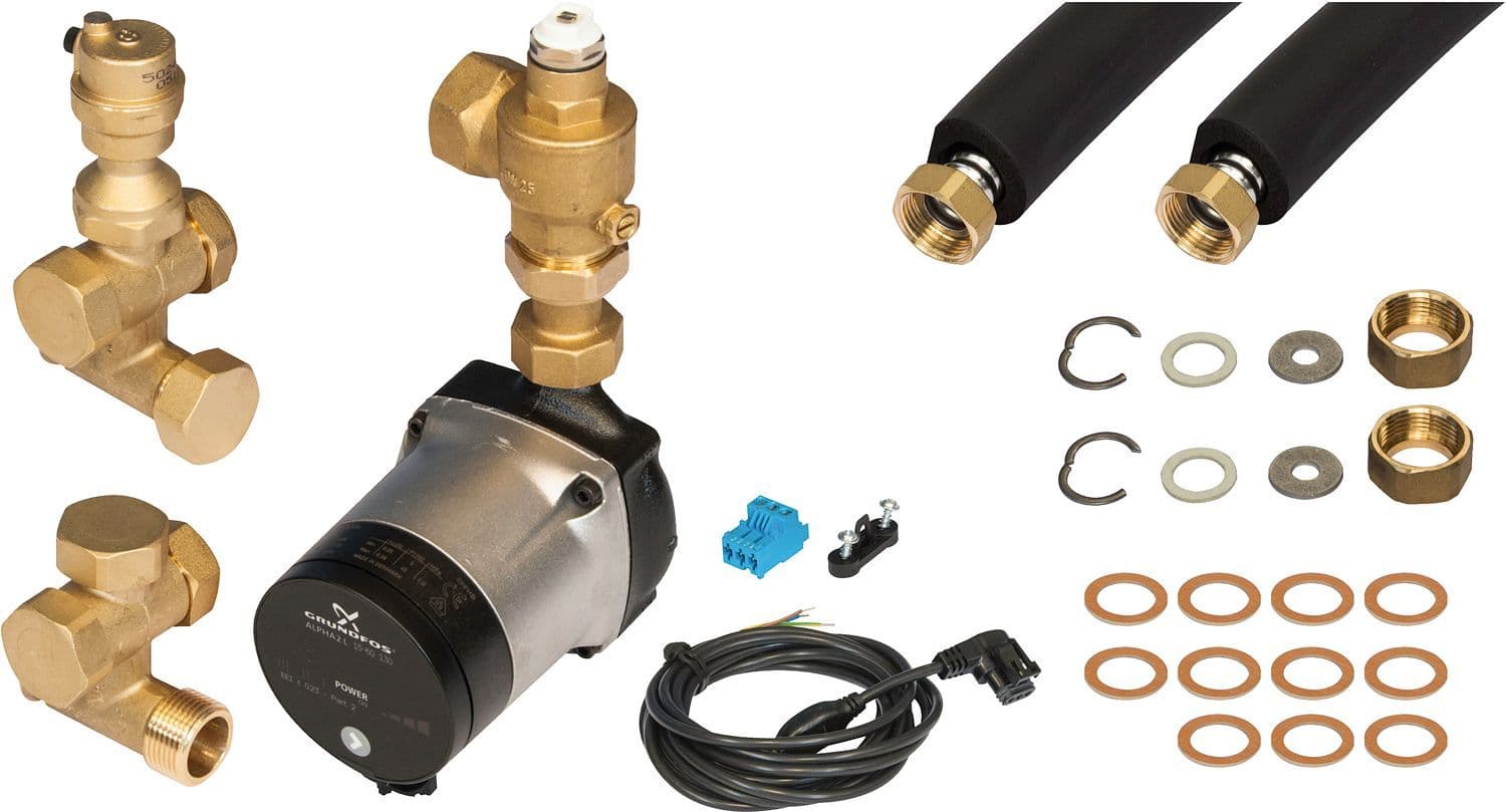 VERBINDINGSSET HERA 3/LAVA PLUS 3 MET BOILER REMEHA vue 1