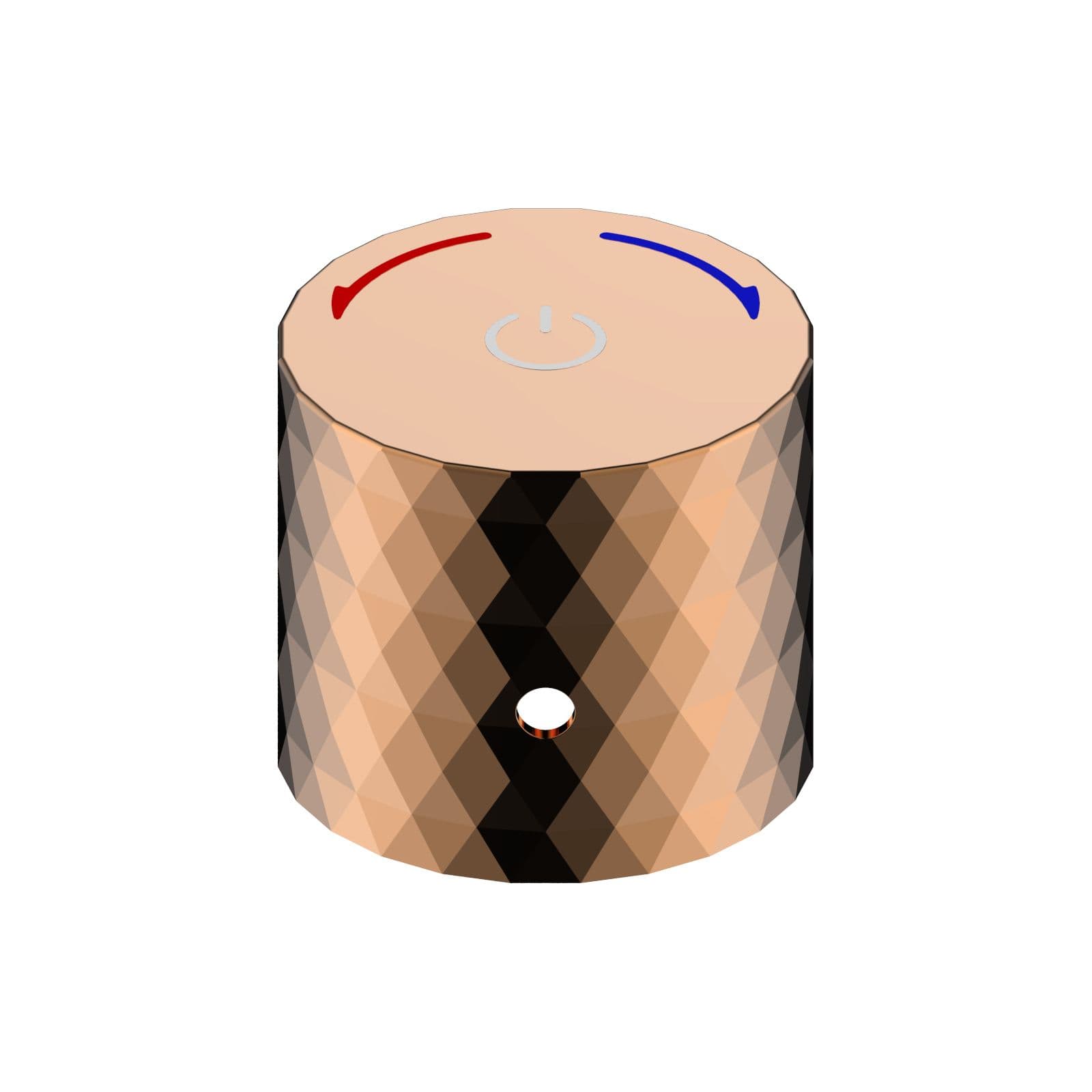 ALONI FLOW BOUTON-POUSSOIR MITIGEUR APPARENT - CUIVRE ROSÉ BRILLANT vue 1