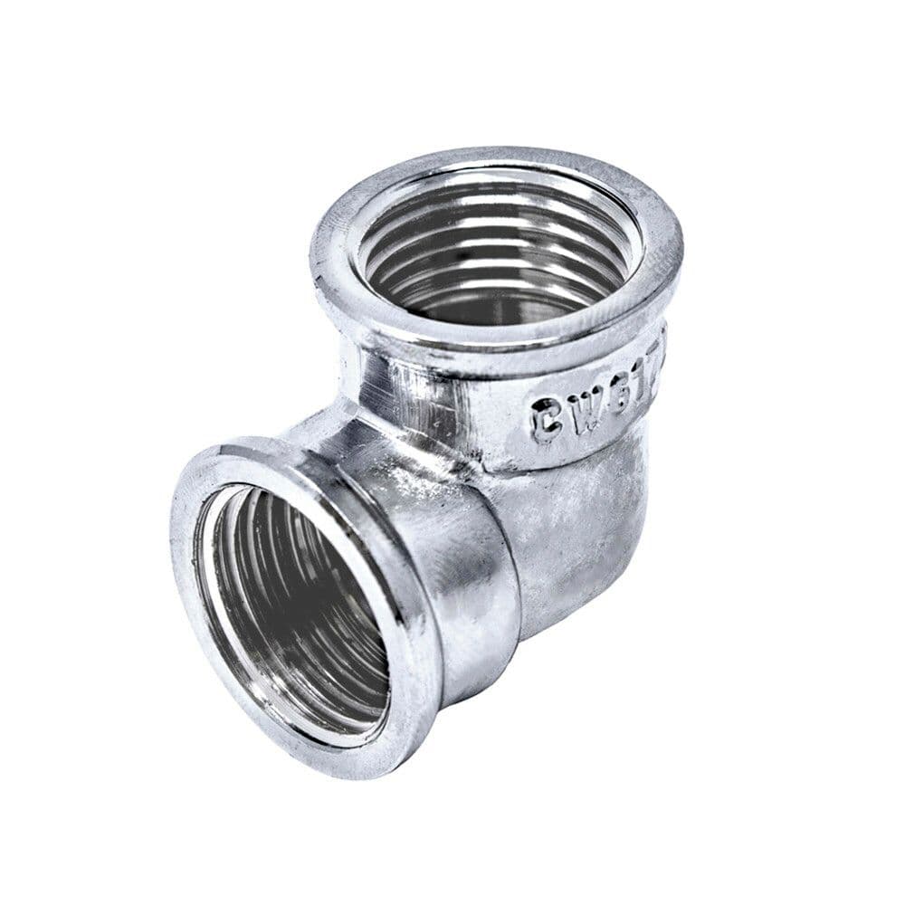 coude 90° laiton/chromé 1/2"MF vue 1