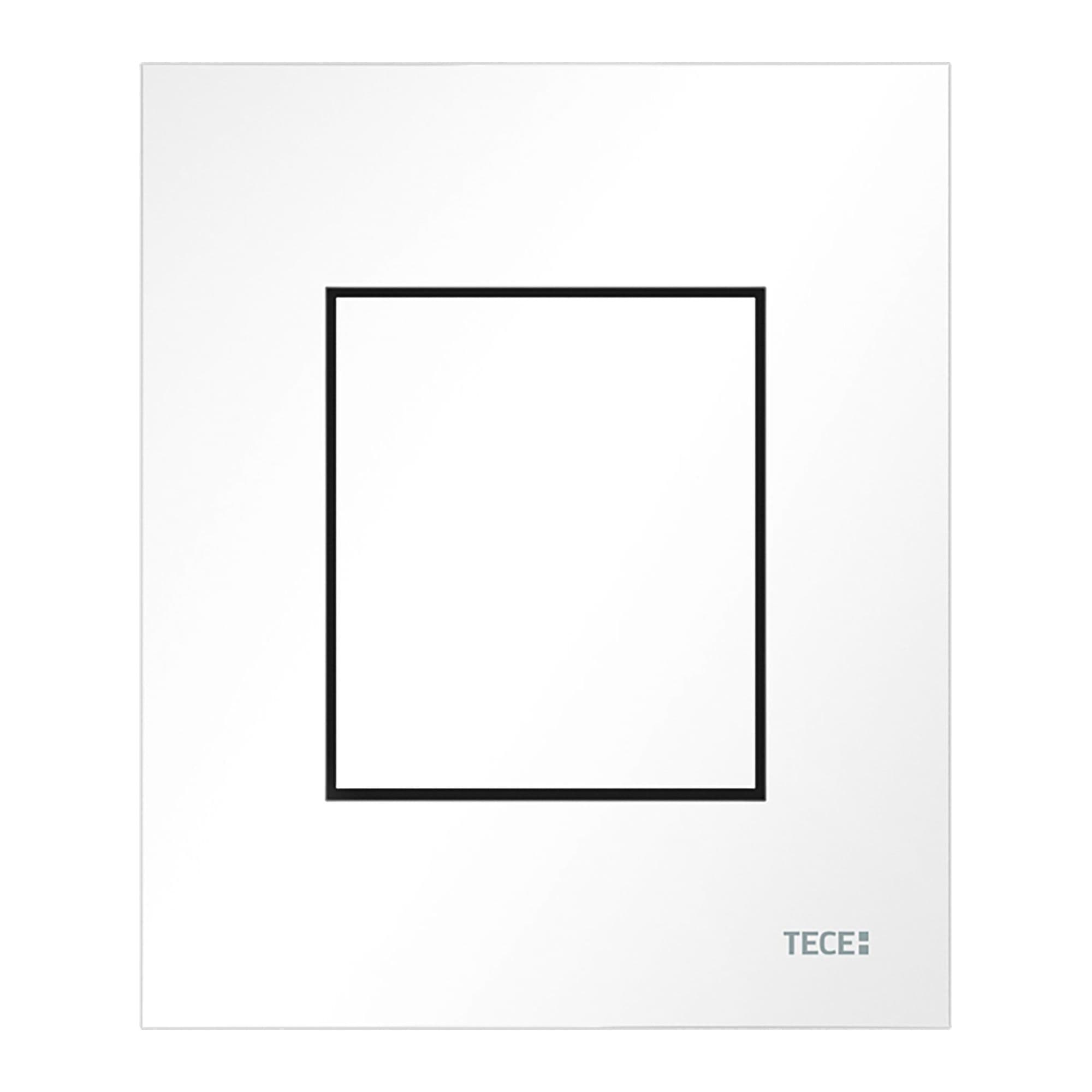 TECENOW - PLAQUE DE DÉCLENCHEMENT URINOIR - CARTOUCHE INCLUSE - BLANC BRILLANT vue 1