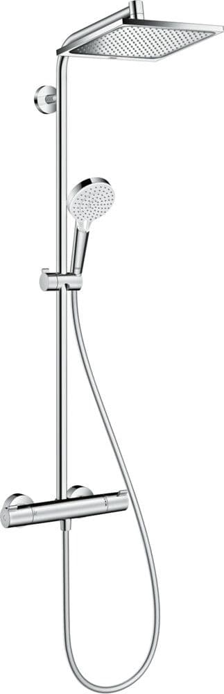 Hansgrohe Crometta E Showerpipe 240 1jet EcoSmart mitigeur themostatique chrome vue 1