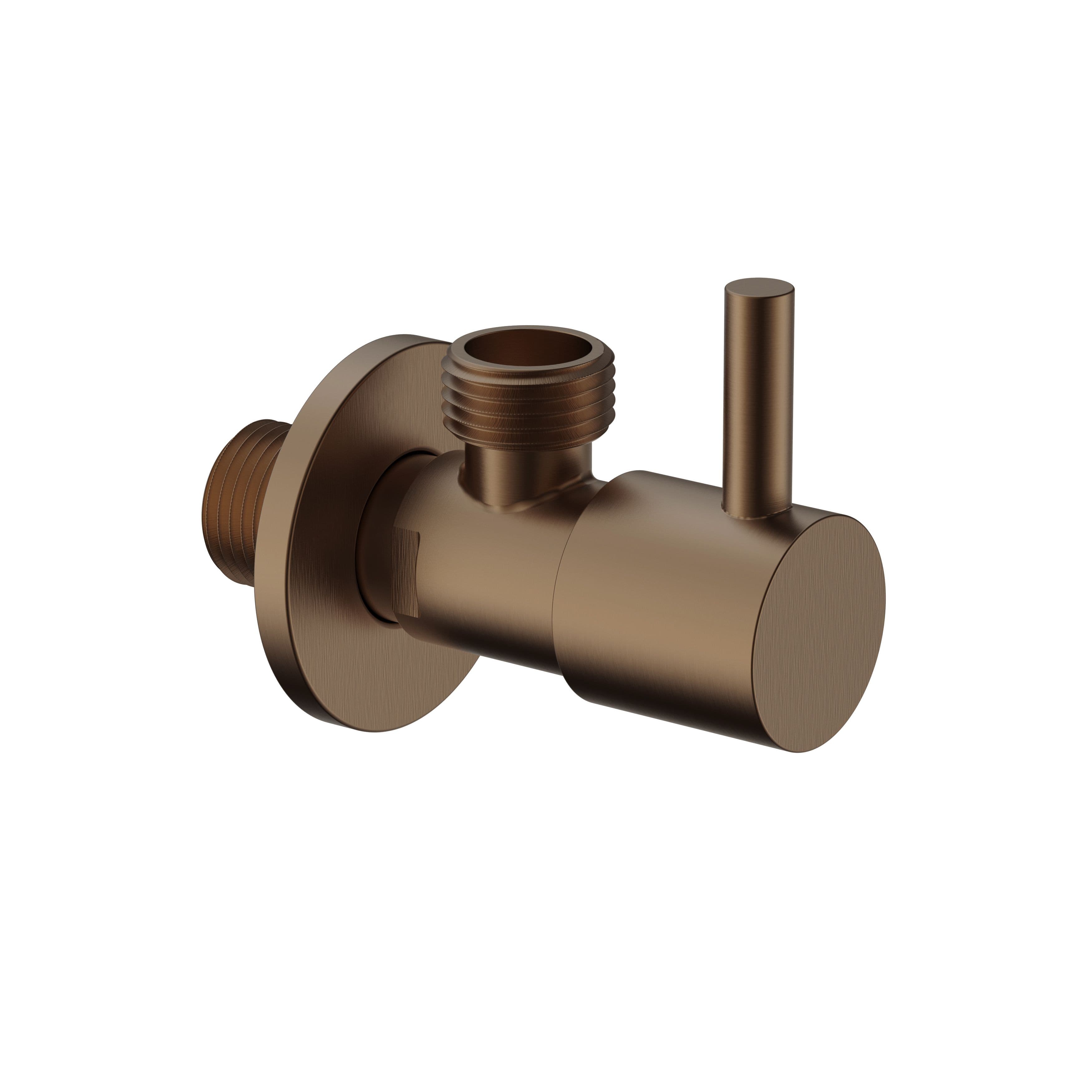 UNIFORMA HOEKSTOPKRAAN - 1/2" X 3/8" - BRUIN BRONS (PVD) vue 1