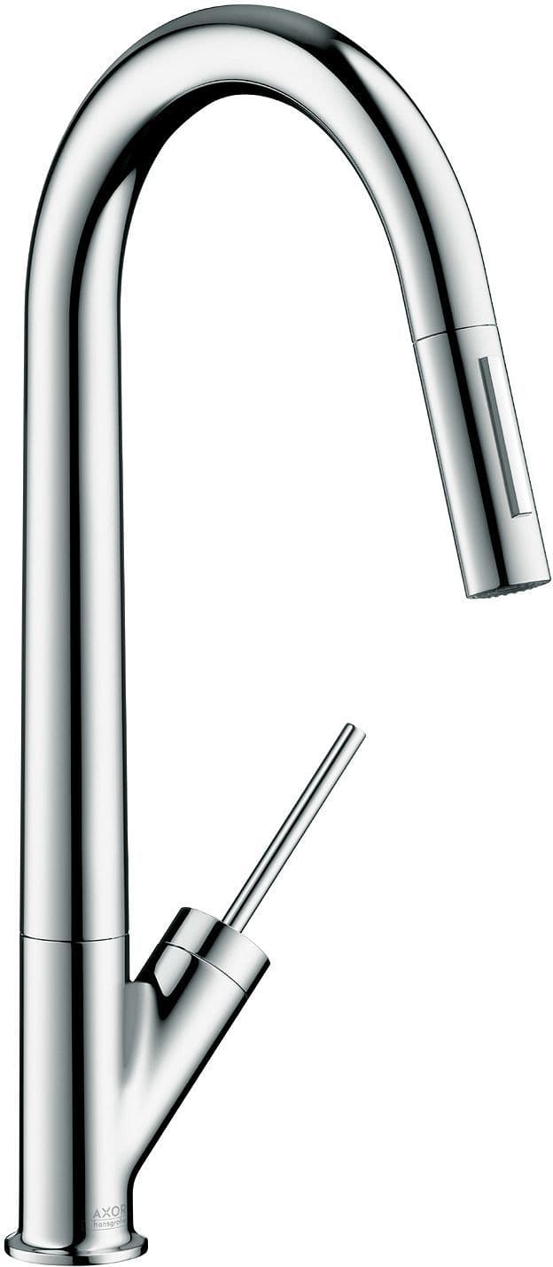 1GREEP MENGKRAAN KEUKEN STARCK AXOR UITTREKBARE HANDDOUCHE 2-STRALEN CHROOM vue 1