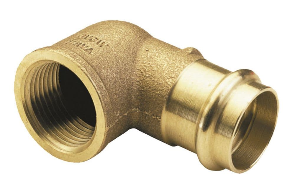 Conex Bänninger Profil-B elbow sertir 90° bronze 16x1/2"F vue 1