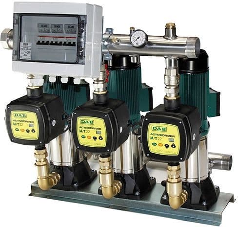 DRUKVERHOGER MET 3 POMPEN KVCX + ACTIVE DRIVER 45/80T 400V DAB vue 1