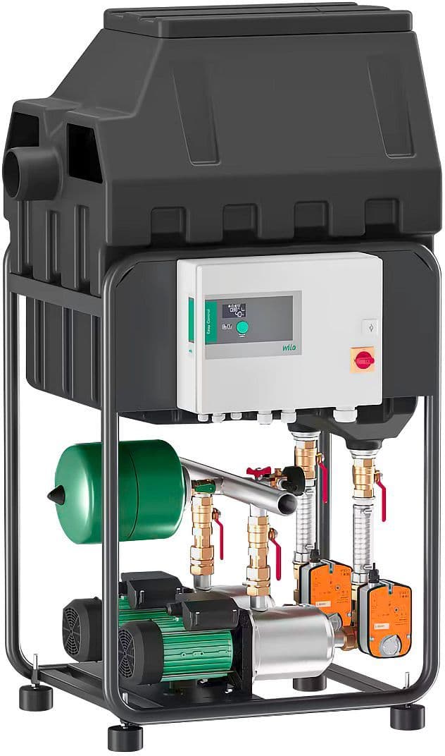 REGENWATER OMSCHAKEL RAINSYSTEM WILO AF150LSP405/EC vue 1