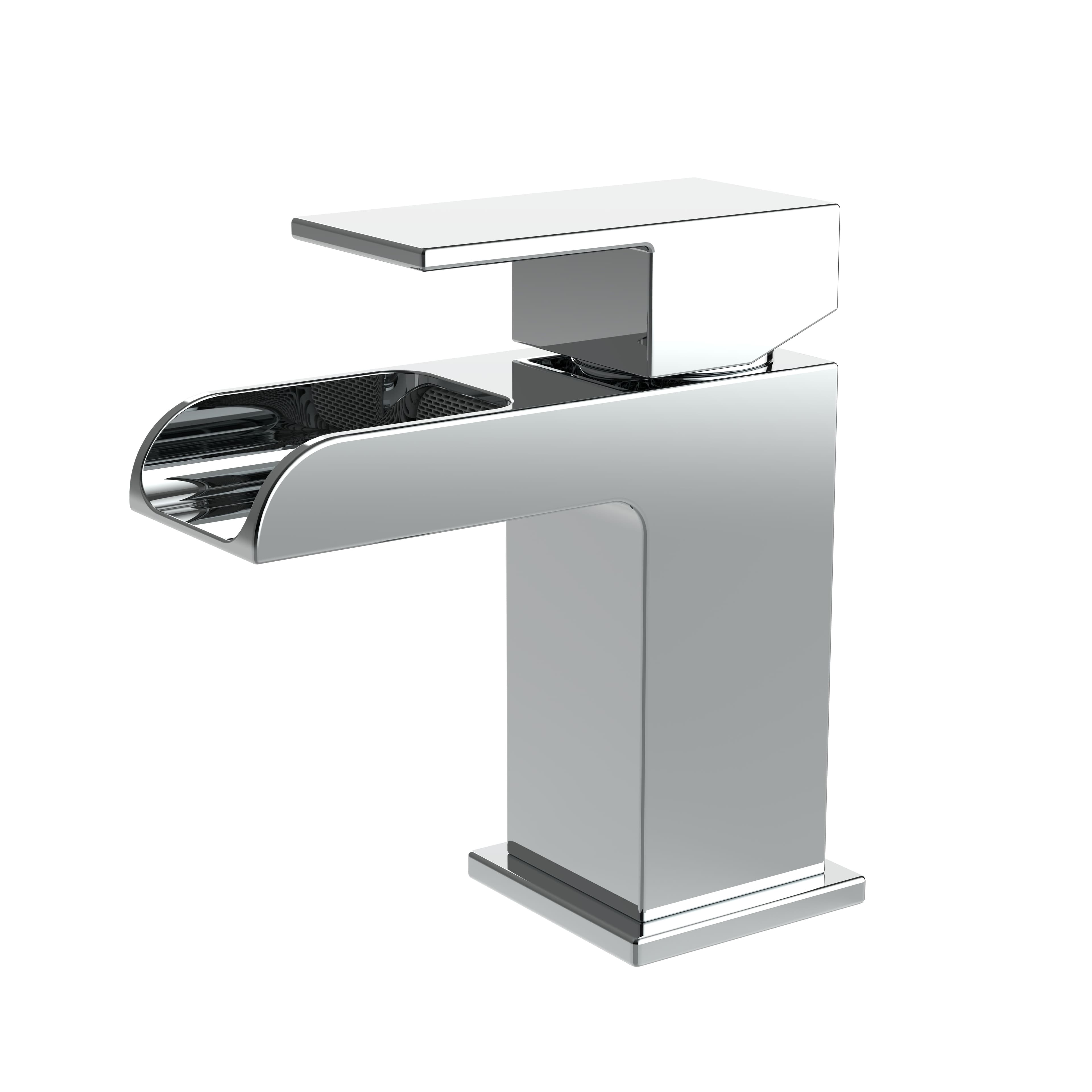 ALONI SQUARE WATERVAL WASTAFELMENGKRAAN - CHROOM vue 1