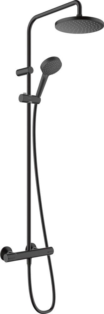 Hansgrohe Vernis Blend Showerpipe 200 1jet thermostatique noir mat vue 1