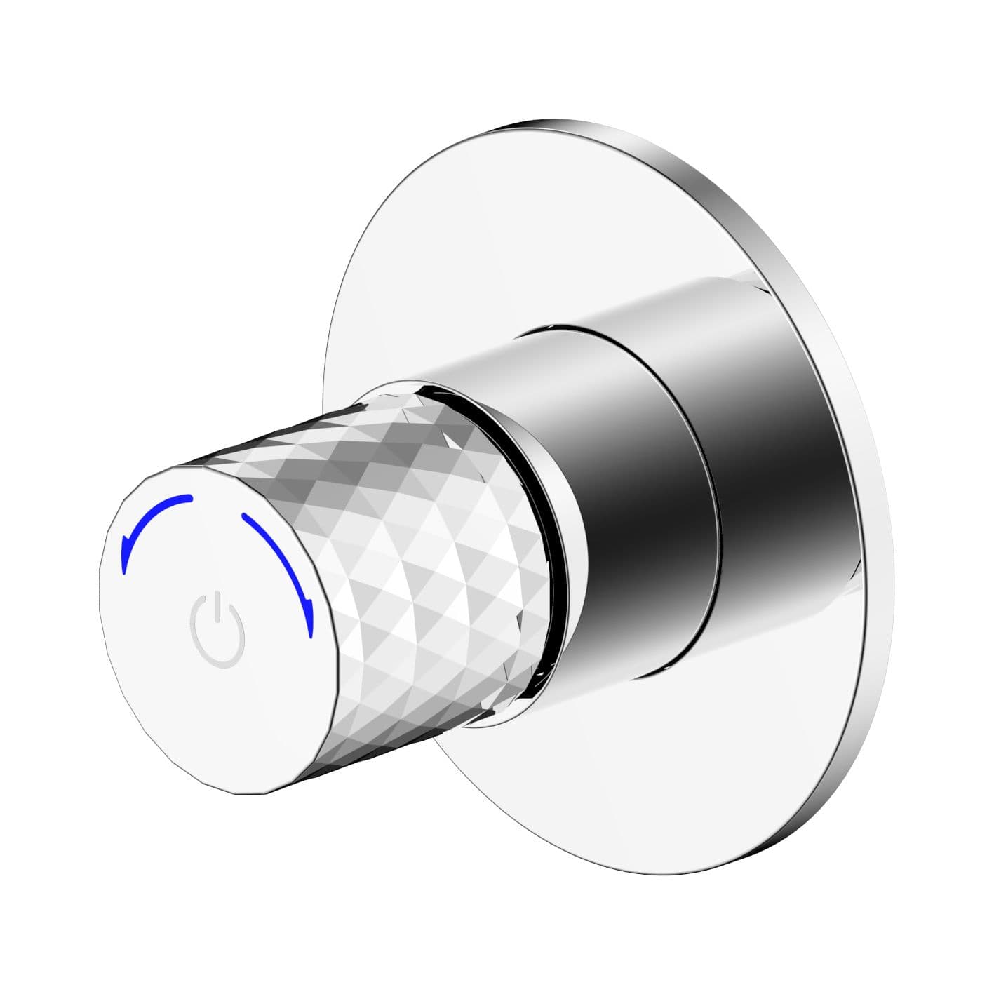 ALONI FLOW BIDETKRAAN - DRUKKNOP - KOUD WATER - INBOUW - CHROOM vue 1