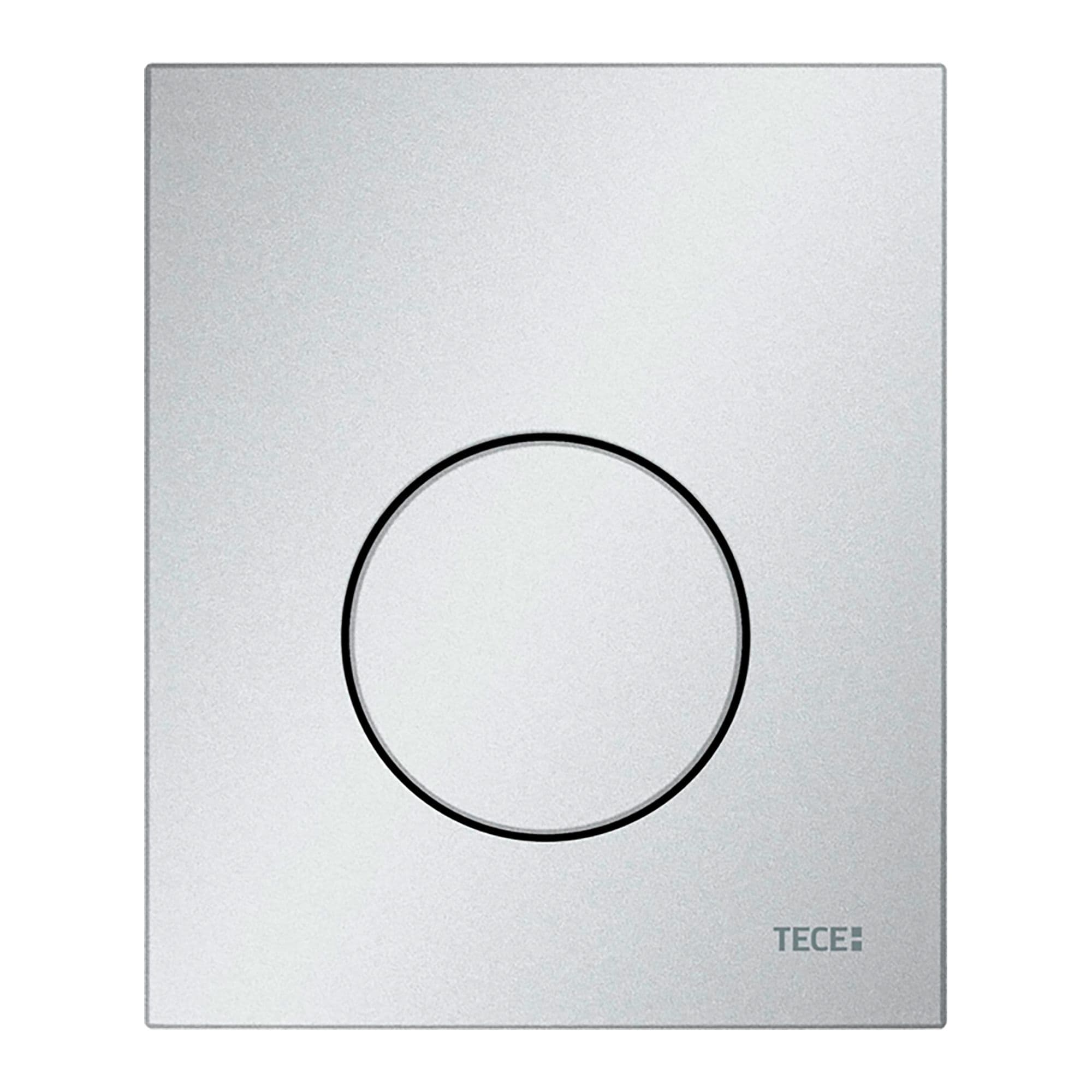 TECELOOP - PLAQUE DE DÉCLENCHEMENT URINOIR - CARTOUCHE INCLUSE - PLASTIQUE - CHROMÉ MAT vue 1