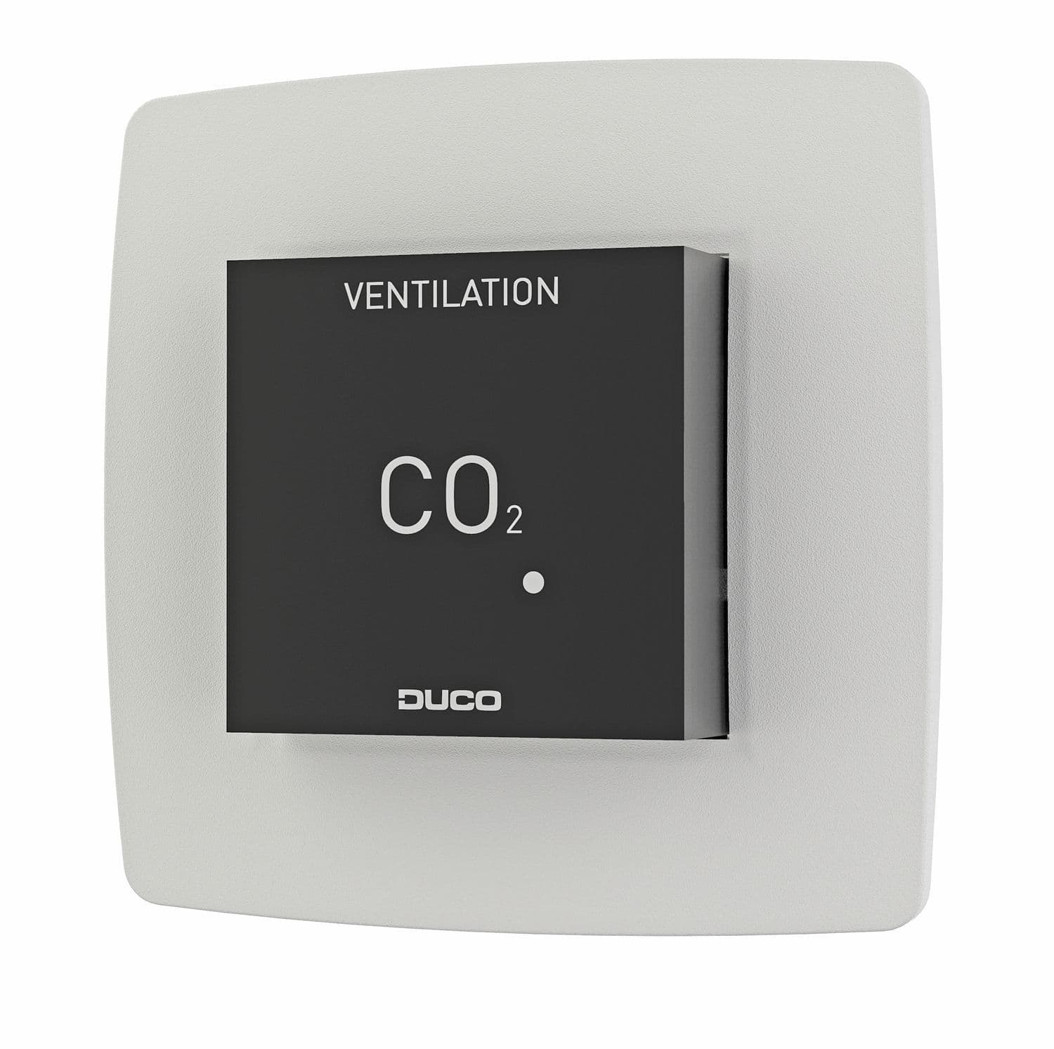 CO2 RUIMTESENSOR ZONDER BEDIENING RF/WIRED DUCO ZWART/WIT vue 1