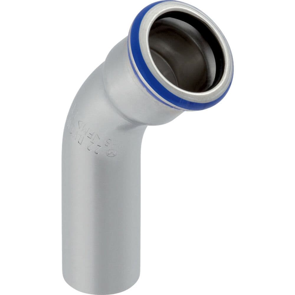 Geberit Mapress inox-eau coude 45° MF 54 vue 1