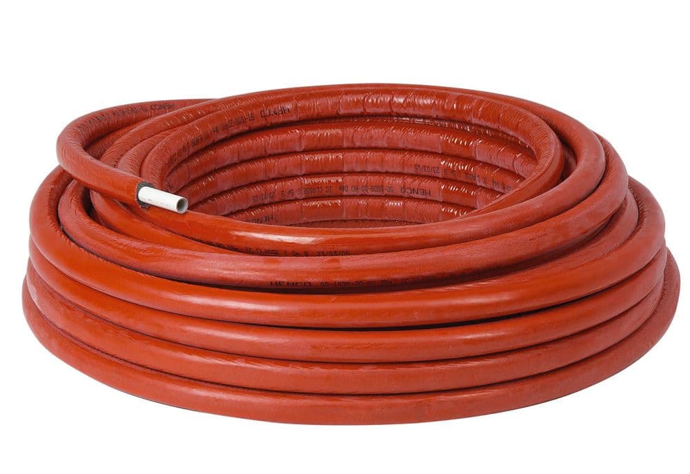 Comap Multiskin MS4 tube multicouche rouleau Pex-Alu pré-isolé rouge 6mm D32 25m vue 1