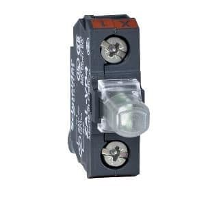 White light block for head Ø 22 integral Led 24V - screw clamp terminals vue 1