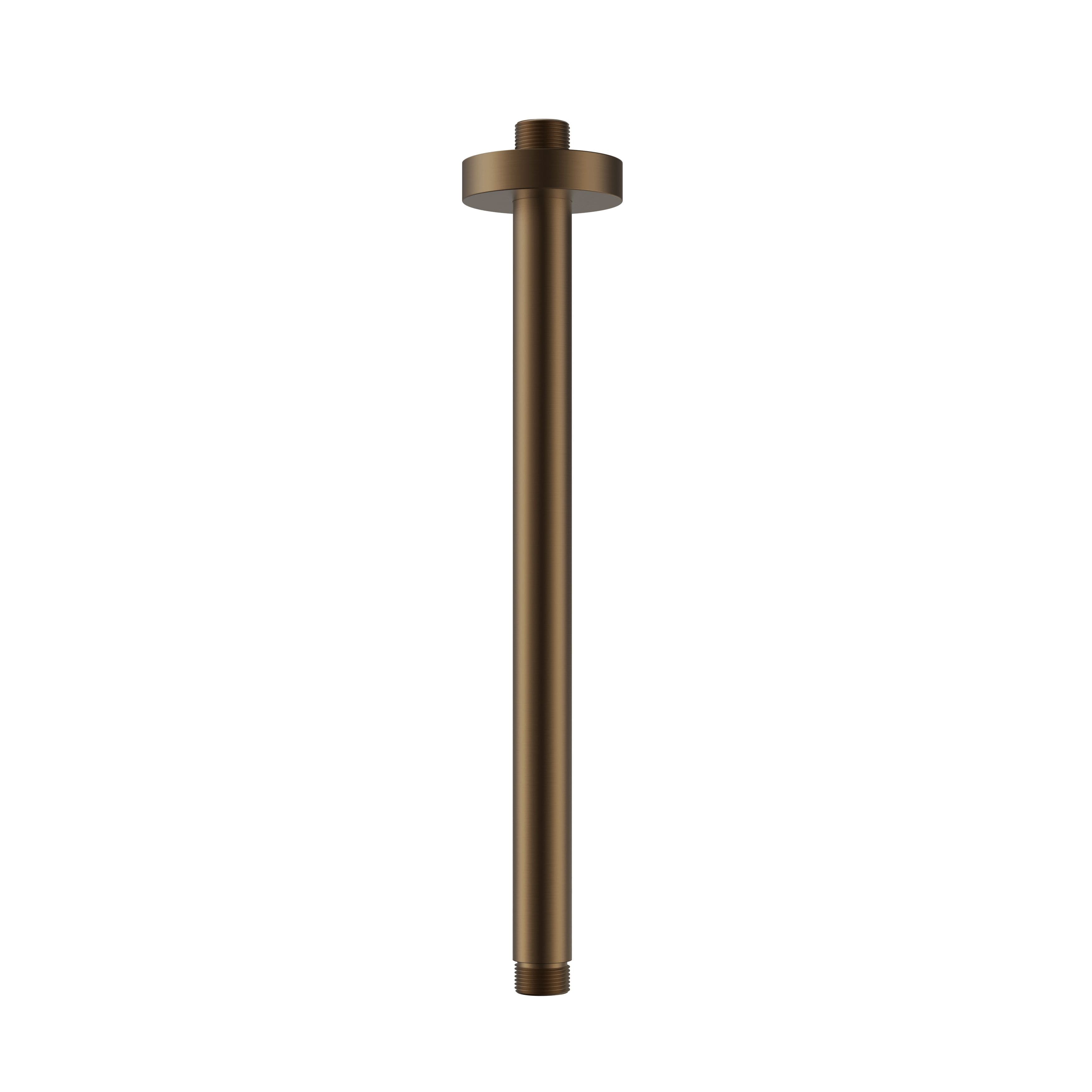 UNIFORMA BRAS DE DOUCHE – FIXATION PLAFOND – 30 CM – BRUN BRONZÉ (PVD) vue 1