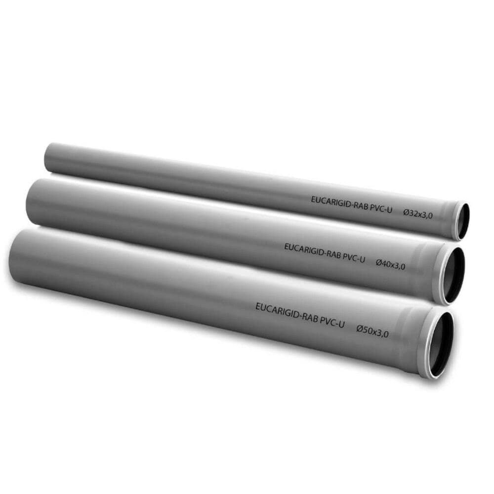 Kabelwerk Eupen Eucarigid-RAB PVC-U 50x3,0 BENOR manchonné longueur 1 m vue 1