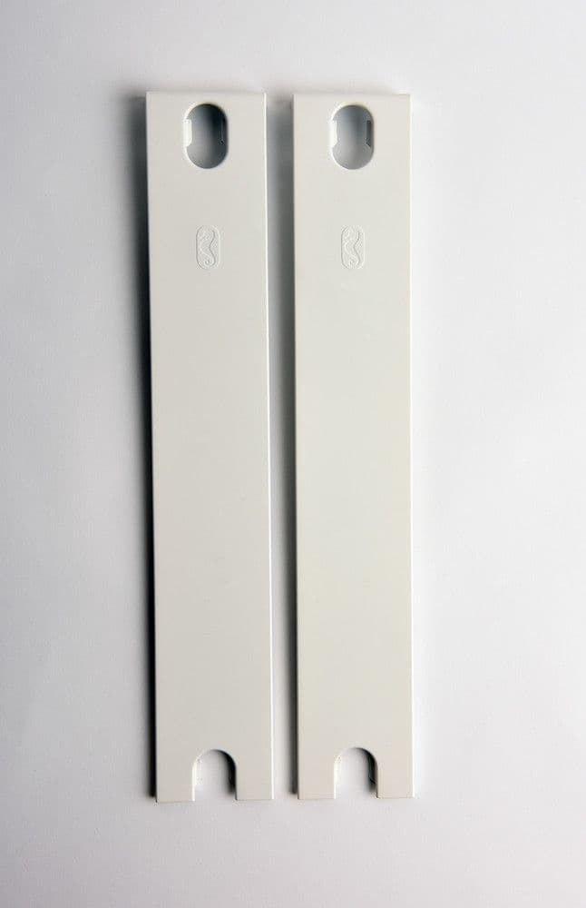 Van Marcke jeu de 2 panneaux latéraux T33 H 400 mm acier blanc vue 1