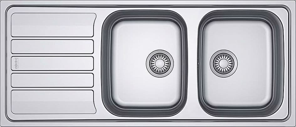 INBOUW SPOELTAFEL FLASH INOX FRANKE 2 BAKKEN 1 VERLEK 1160-500 vue 1