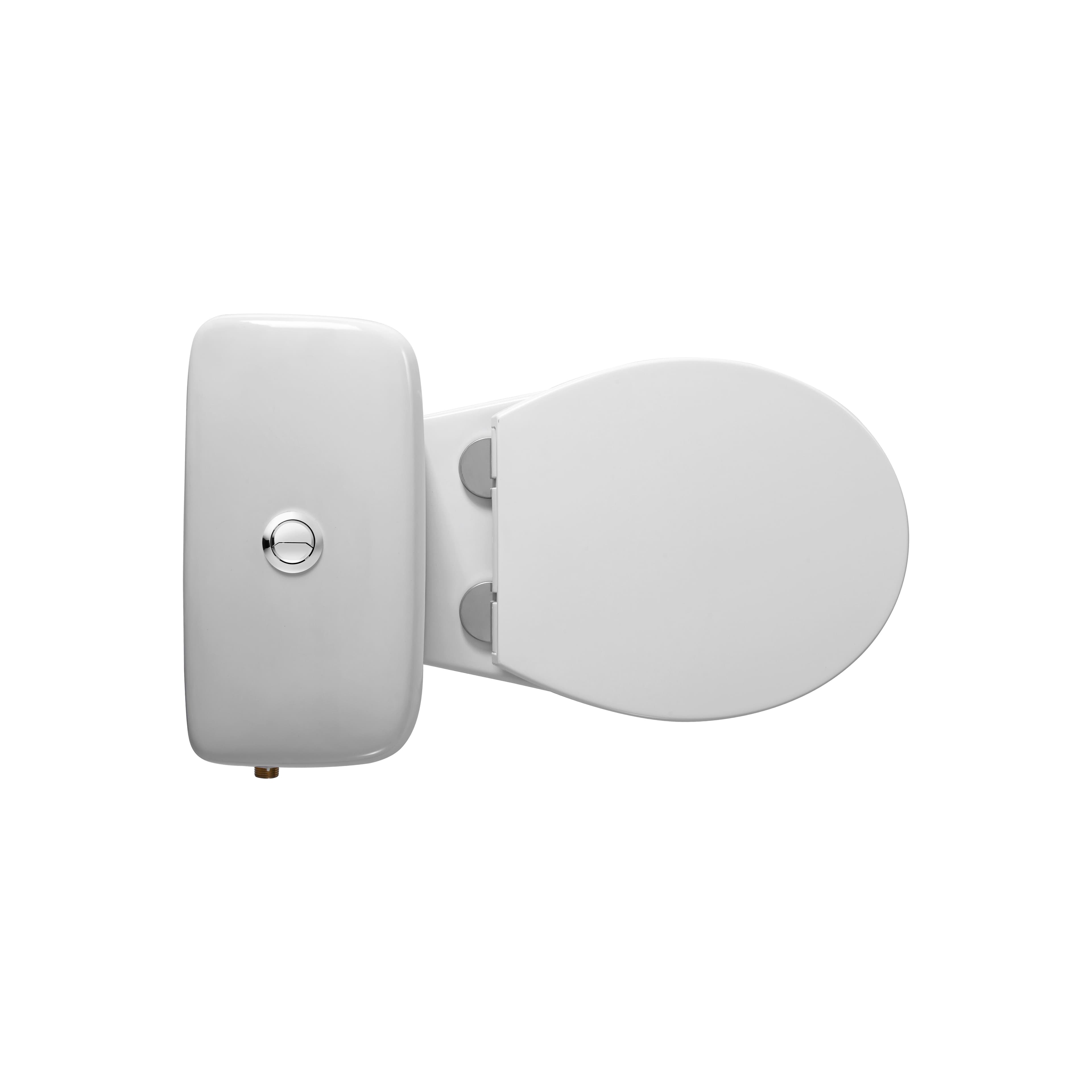 ALONI PRO DUOBLOK - STAAND TOILET - RANDLOOS - P-TRAP - MUURUITLAAT - MET RESERVOIR - MET SPOELMECHANISME - DUBBELE SPOELFUNCTIE 4/6L - MET ZITTING - SOFTCLOSE - QUICK RELEASE - 39X73X67 CM - WIT vue 1