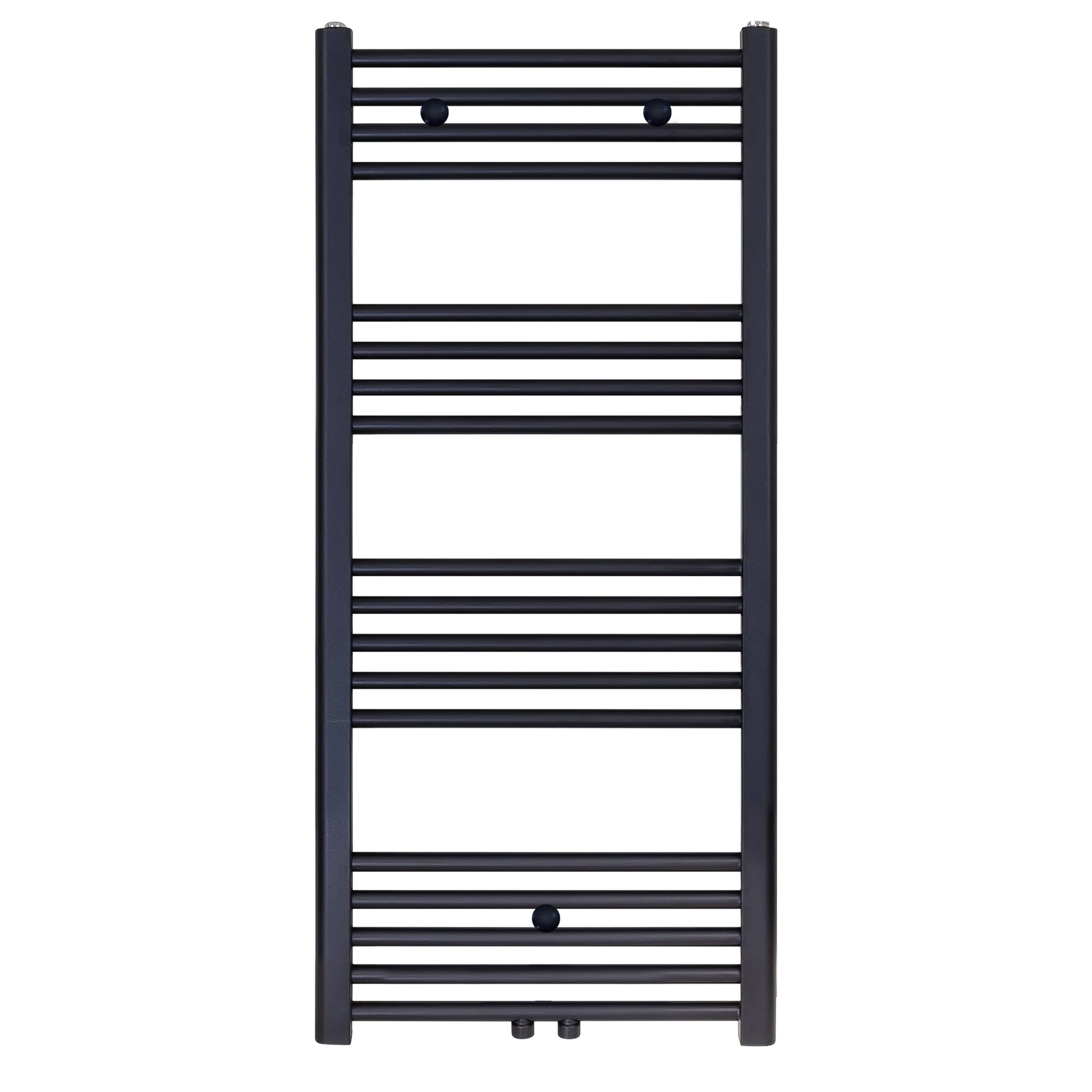 BELRAD HANDDOEKDROGER - LINKS-RECHTS/MIDDENAANSLUITING - 537 WATT - 1200X500CM - MAT ZWART vue 1