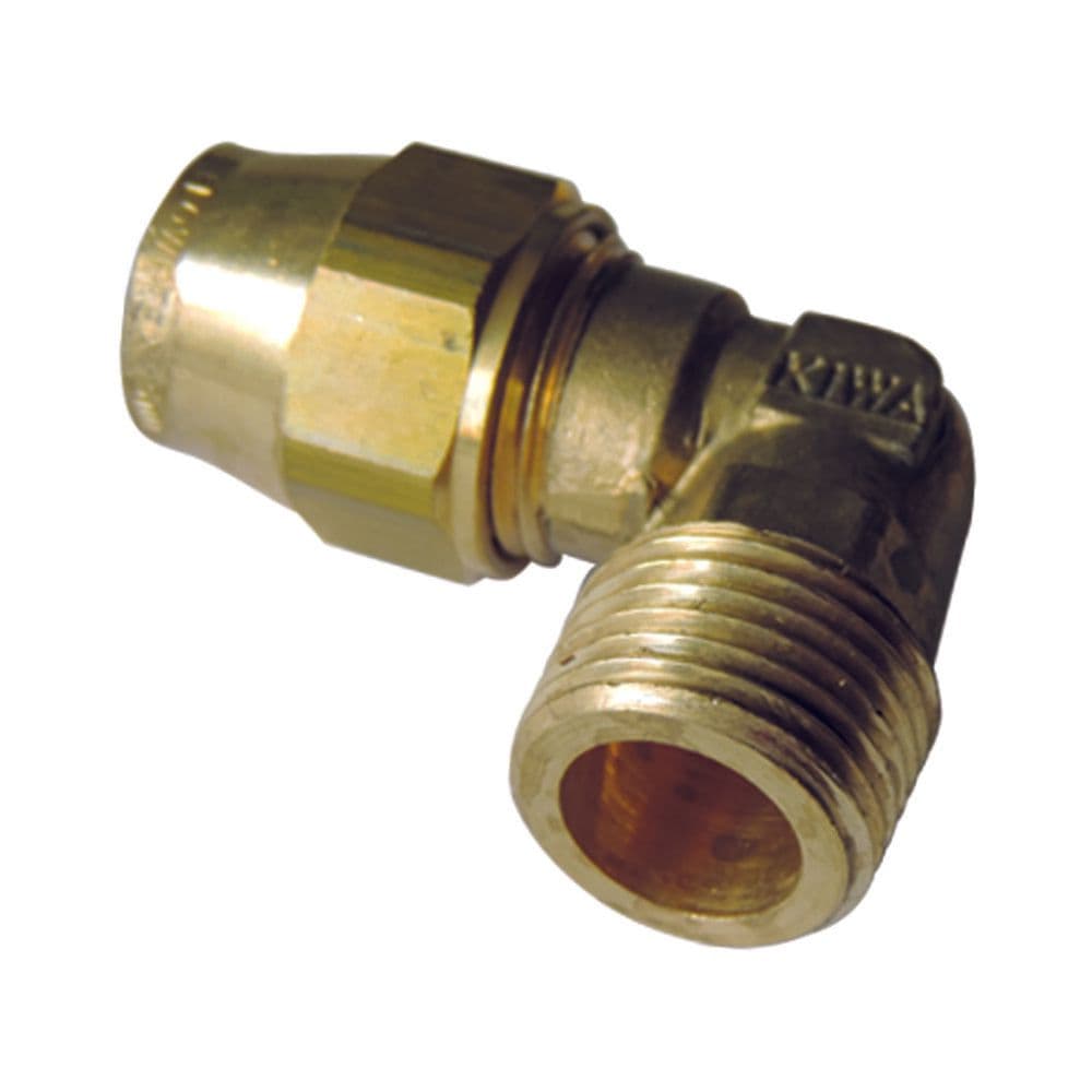 Van Marcke raccord biconique G coude laiton 1/2"M x 15 mm vue 1