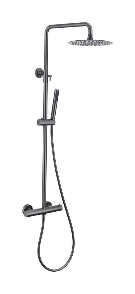 GO Van Marcke Verona système de douche thermostatique métal brossé vue 1
