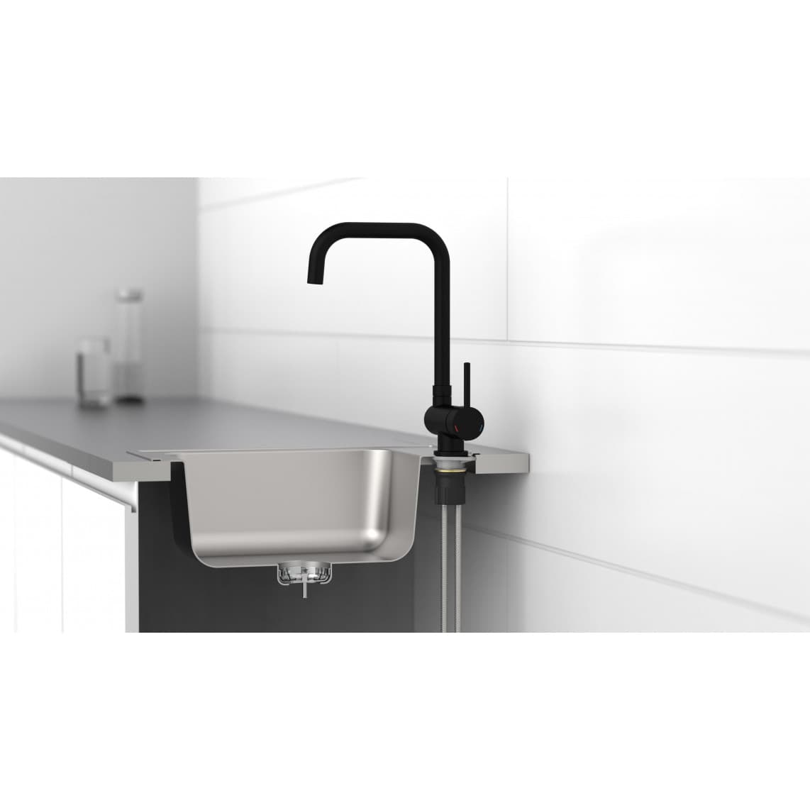 24556 WINDOW Sink mixer, black matt