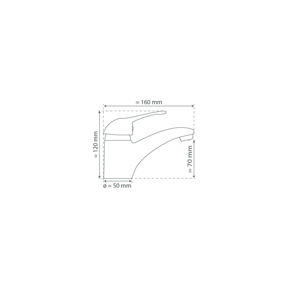 35210 CALVINO Mitigeur lavabo, chromé