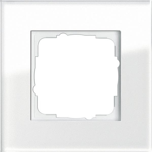 Cadre de finition Gira Esprit Blanc verre Blanc