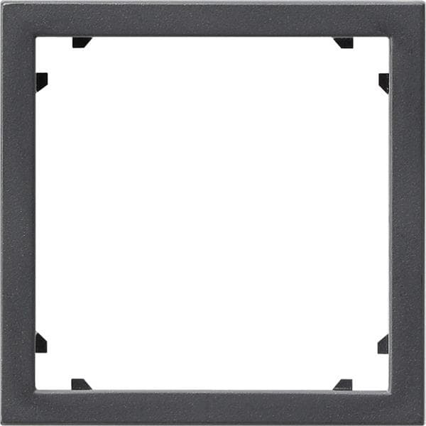 Cadre adaptateur avec découpe carrée pour appareils avec cache (45 x 45mm) Anthracite - le cadre