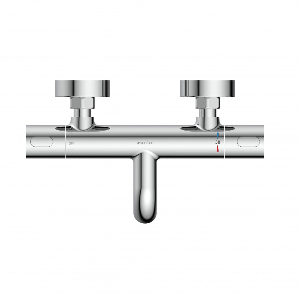 33190 LOS ANGELES Thermostatische badkraan, chroom