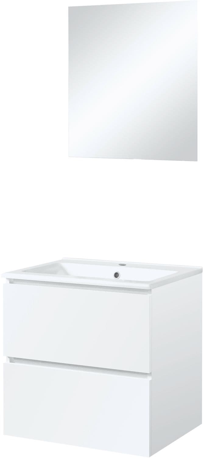 MEUBLE ICE SOLO MIROIR SANS ECLAIRAGE 60CM BLANC BRILLANT