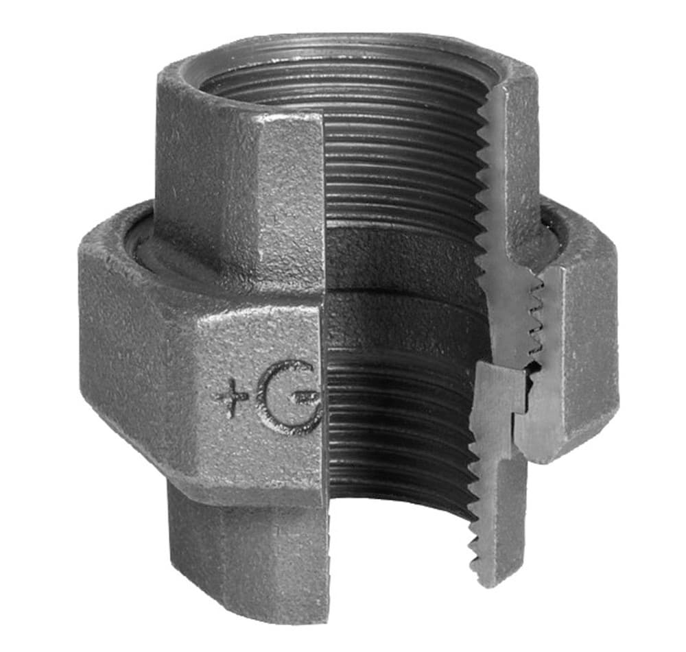 RACCORD UNION PLAT GALVA 1"