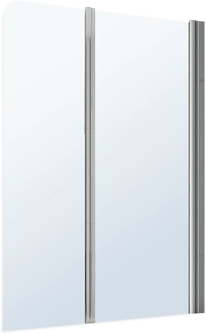 PARE-BAIN EN 2 PIECES MISTRAL 120-150 DROITE ARGENT-CLAIR