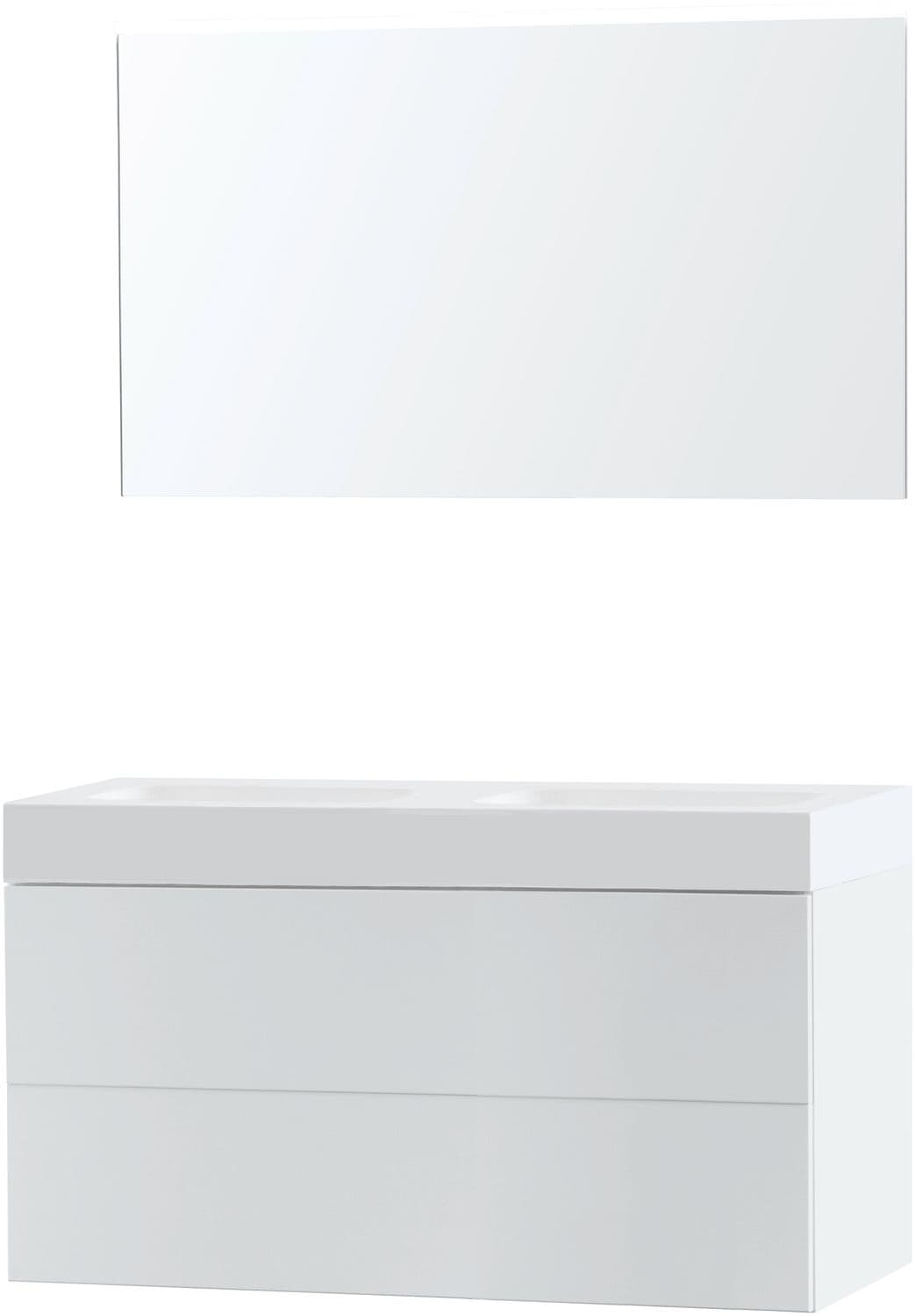 MEUBLE PURO DUO BLANC 120 SOLID PURO MIROIR