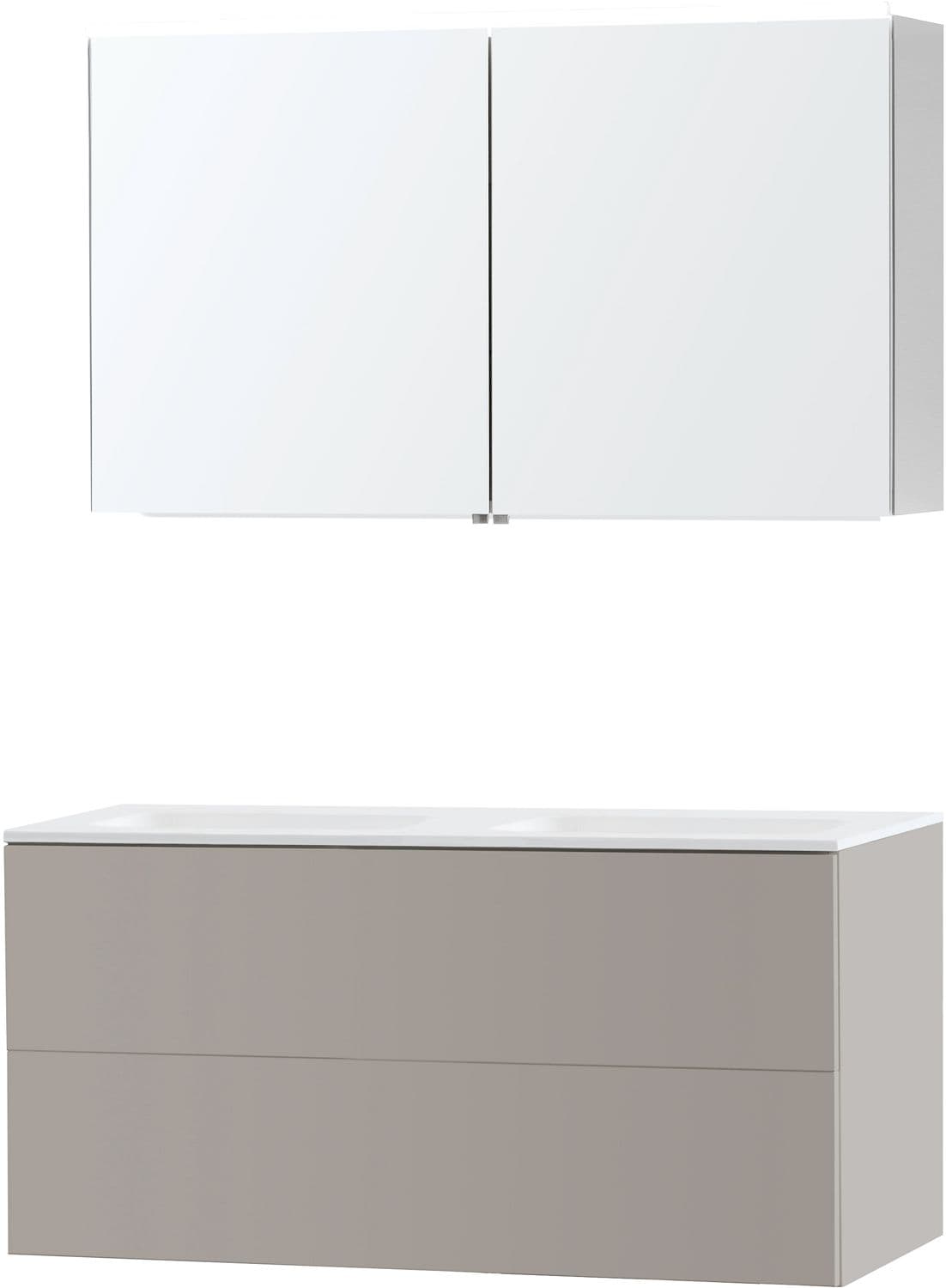 MEUBLE PURO DUO GRIS 120 SOLID MOLTO ARMOIRE TOILLETTE
