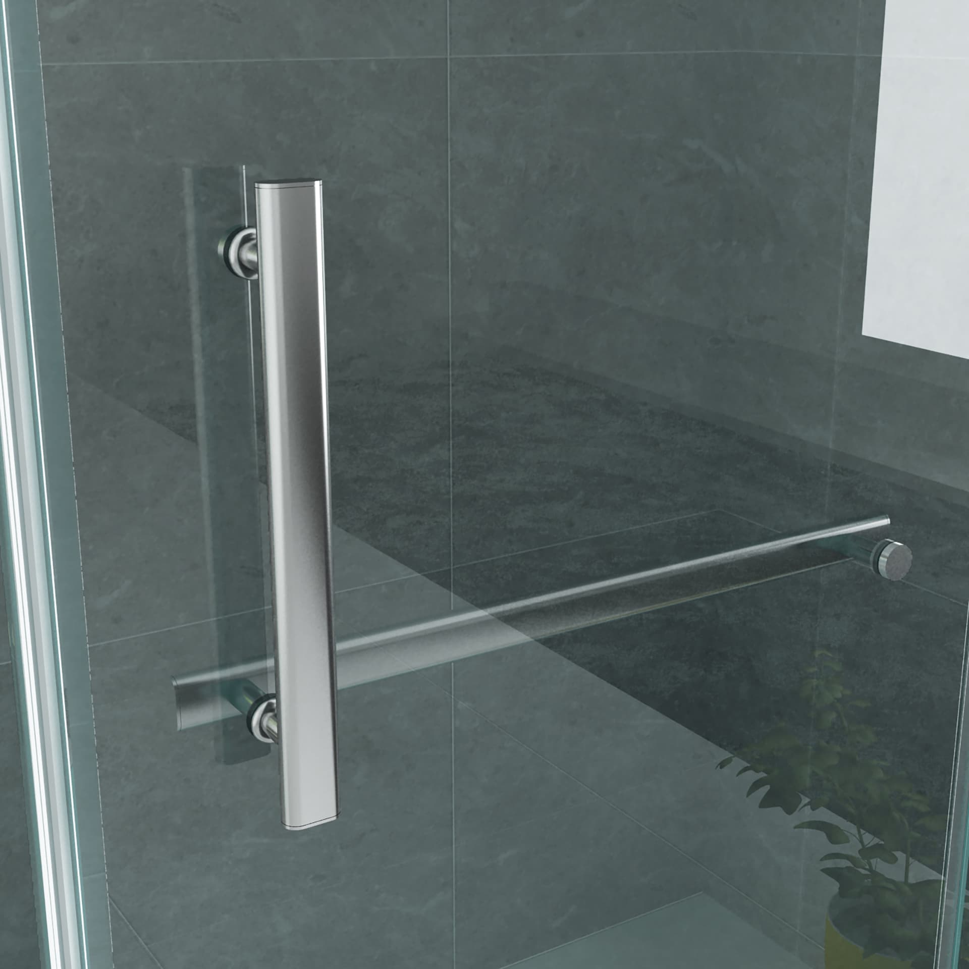 ALONI cabine de douche – porte pivotante et paroi latérale - 900X1200X1950MM - chrome-verre clair VG-CR503-90120