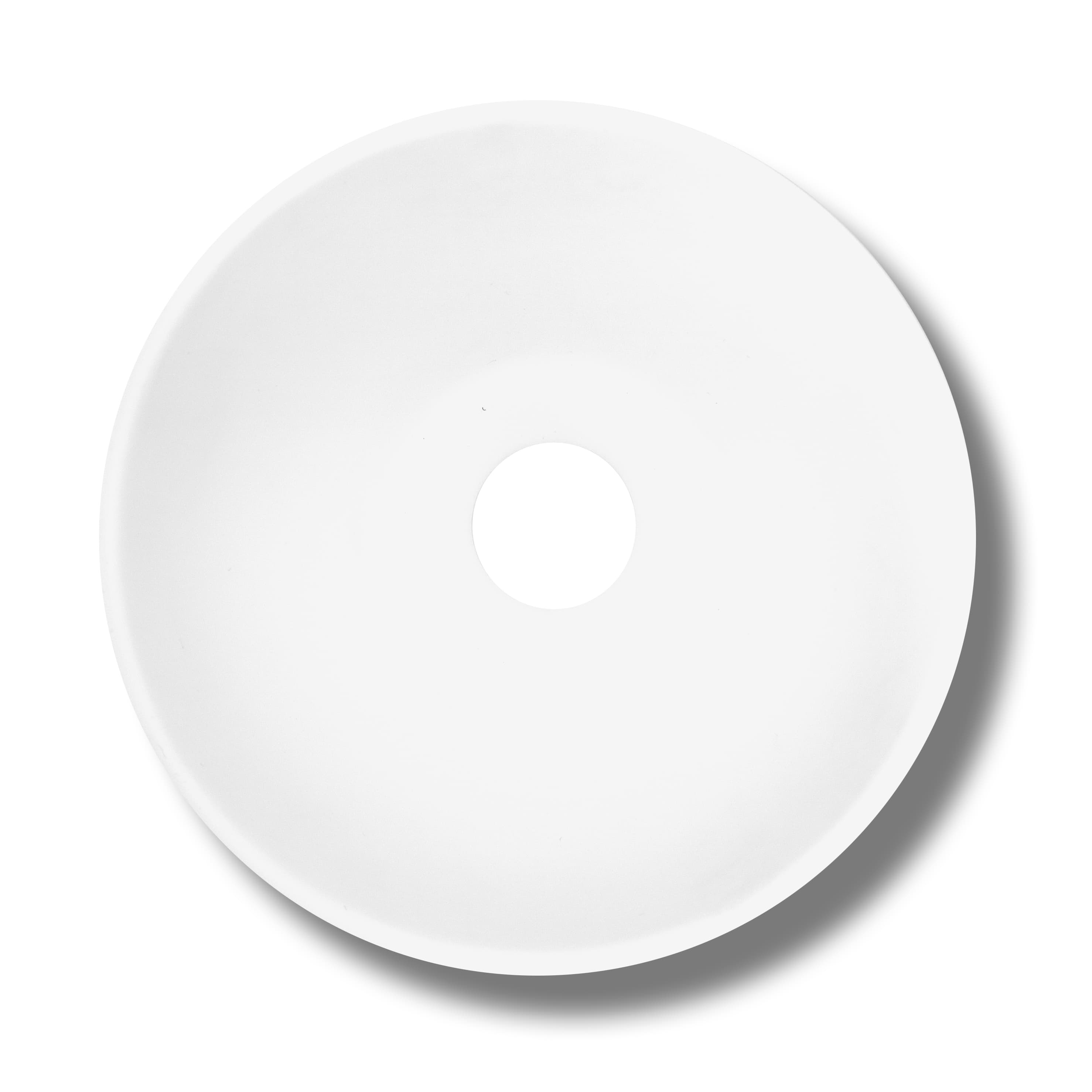 ALONI hira Solid surface Vasque à poser (21CM) - blanc