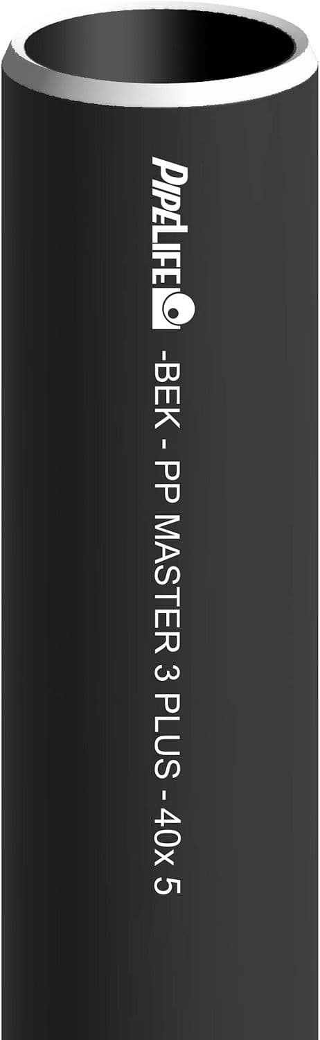TUBE PP 40MM NOIR LONGUEUR 5M