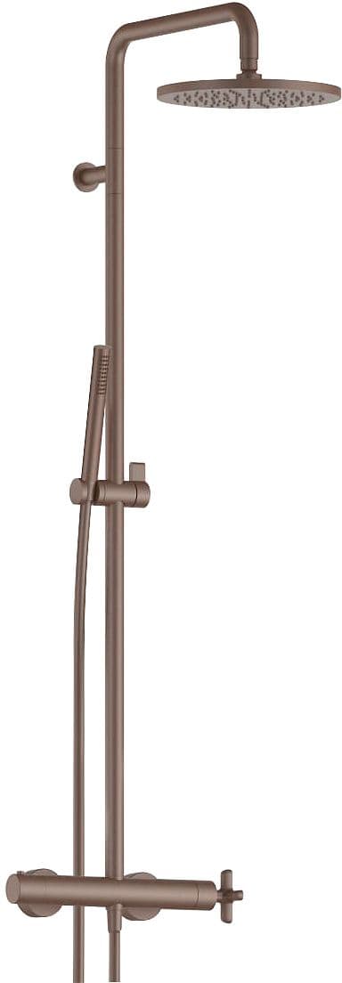 COLONNE DE DOUCHE +THERMOSTAT ICONA CLASSIC FANTINI 24CM MAT COPPER PVD