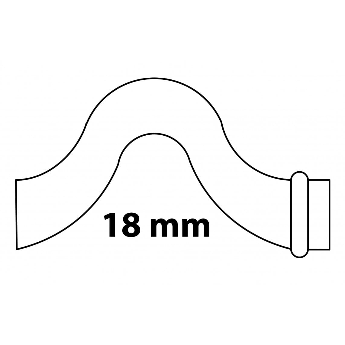 988629154 CU coude croisé, vierge, 18 mm, 1 manchon, (P5086),