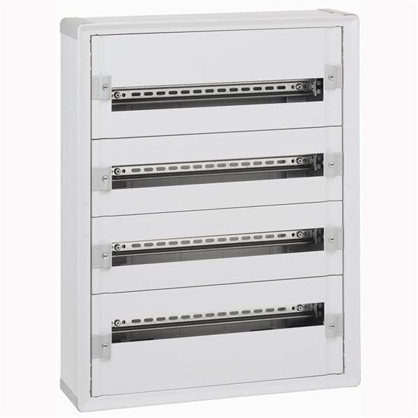 Coffret XL³ 160 - 4 rangées isolant - 96 modules - sans porte