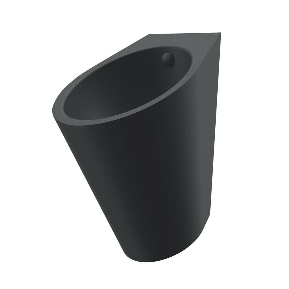 Delabie FINO urinoir sans rebord fixation murale alimentation derrière noir