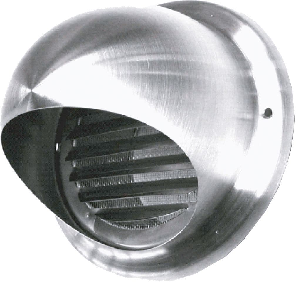 GRILLE D'AERATION SUS INOX 125MM <450M³/