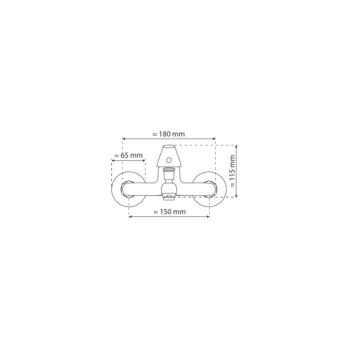77030 ATHOS Mitigeur bain/douche, chromé