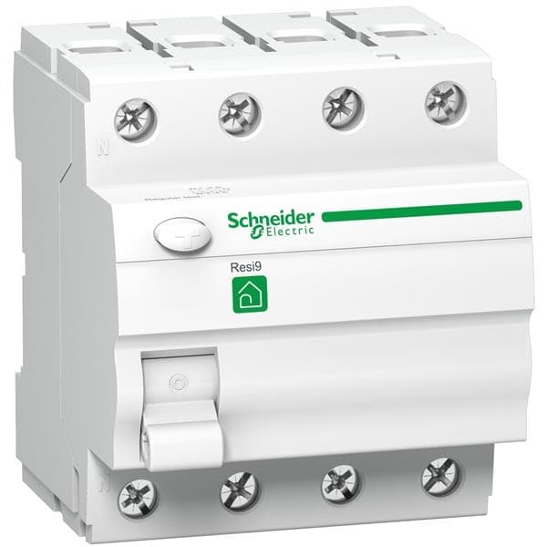 Resi9 interrupteur différentiel 4 pôles 63A sensibilité = 30mA instantané type A