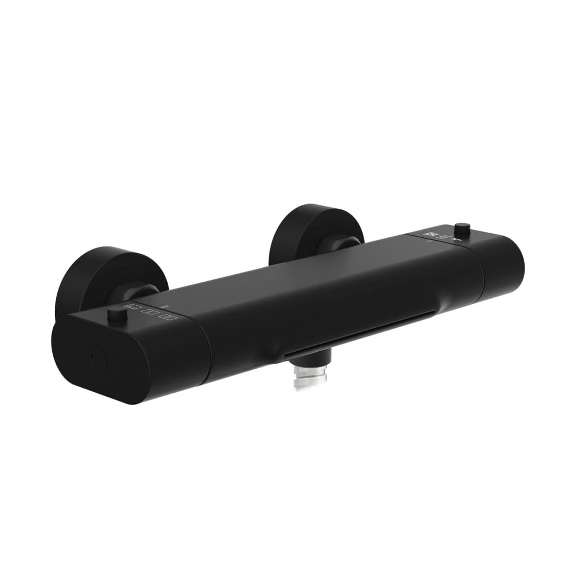1330090B CARNEO Bathtub mixer, black matt, with waterfall spout
