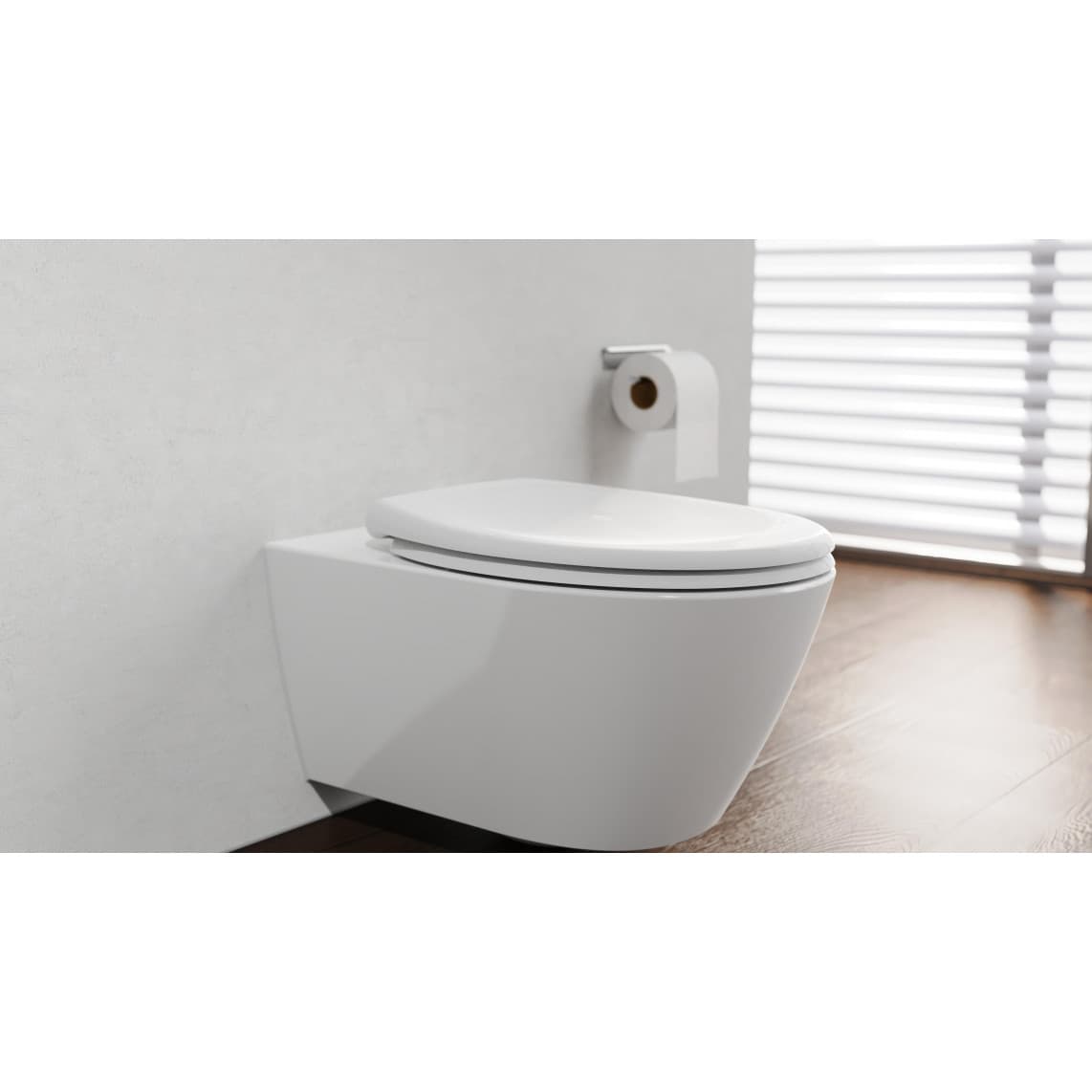 82600 Duroplast Toilet seat WHITE, PREMIUM, with soft close and quick release